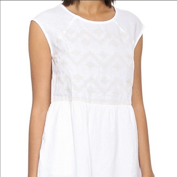 Madewell Linen Sandwave Dress - Picture 5 of 8